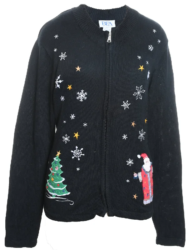 Casual Choice Santa Claus Christmas Cardigan - L