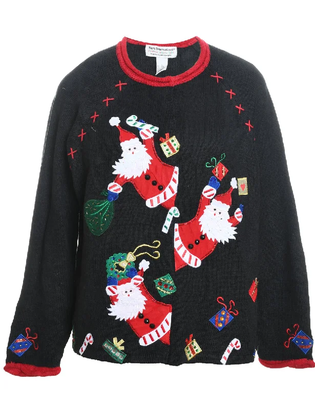 Trendy Casuals Santa Claus Christmas Jumper - L
