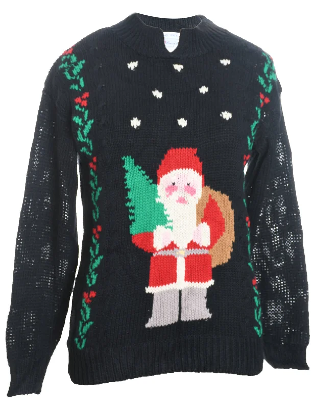 Cozy Fashion Santa Claus Christmas Jumper - S