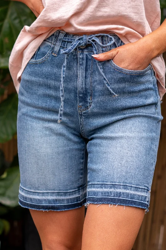 Easy-to-Wear Jogger High Rise Released Hem Shorts