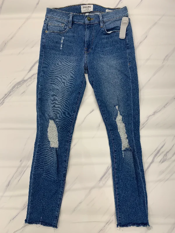 Easy Comfort Style Jeans Designer By Frame  Size: 4