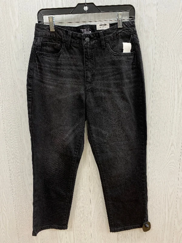 Short Design Jeans Relaxed/boyfriend By Time And Tru  Size: 10