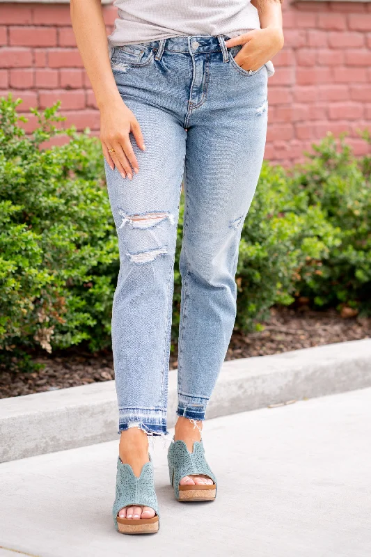 Versatile Comfort Modest High Rise Cropped Straight