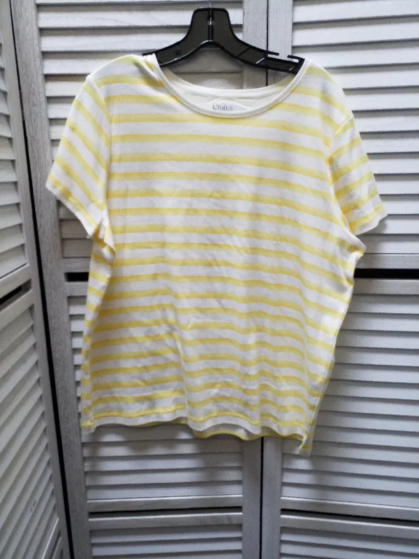 Fashionable Items Top Short Sleeve Basic By Croft And Barrow  Size: Xxl