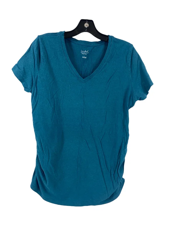 Elegant Wear Top Short Sleeve Basic By Isabel Maternity  Size: L