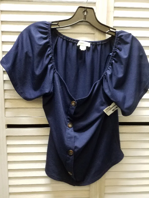Light Dressing Top Short Sleeve Basic By Monteau  Size: M