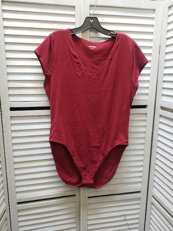 High-end Fabrics Top Short Sleeve Basic By Old Navy  Size: Xl