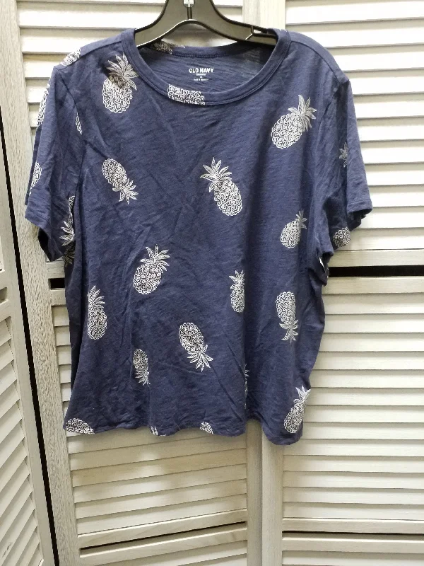Fashion Design Top Short Sleeve Basic By Old Navy  Size: Xl