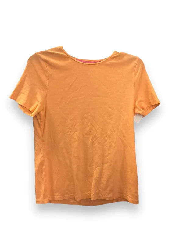 High-end Fashion Top Short Sleeve Basic By Talbots  Size: L