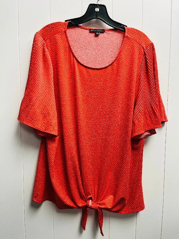 Cozy Knits Top Short Sleeve By Adrianna Papell  Size: Xl