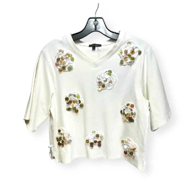 Personalized Wear Embellished Tee Short Sleeve By Alberto Makali  Size: S