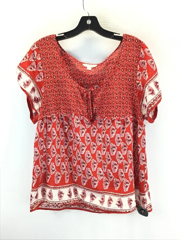 Exquisite Tailoring Top Short Sleeve By American Eagle  Size: L