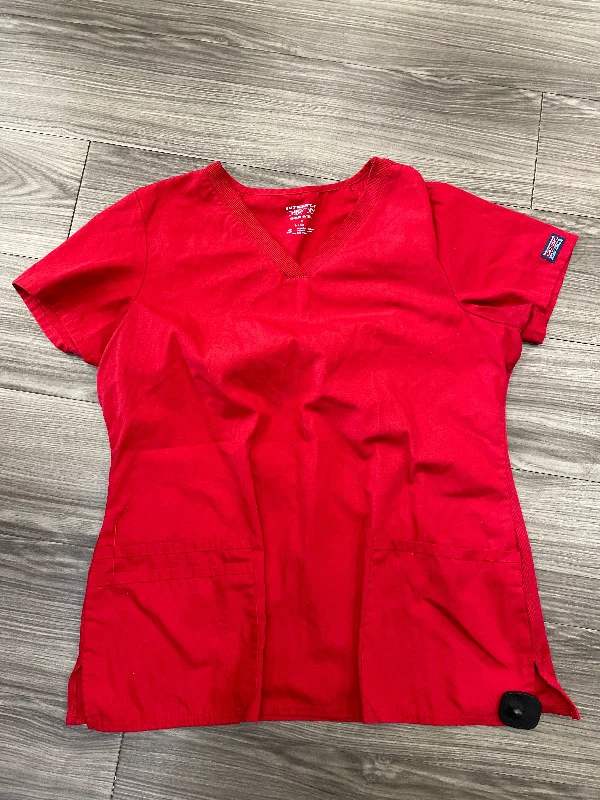 Unique Design Top Short Sleeve By Cherokee  Size: Xl