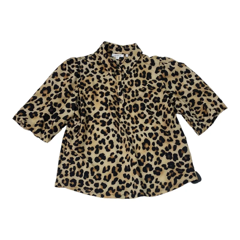 Relaxed Fit Wear Top Short Sleeve By Chicos  Size: S