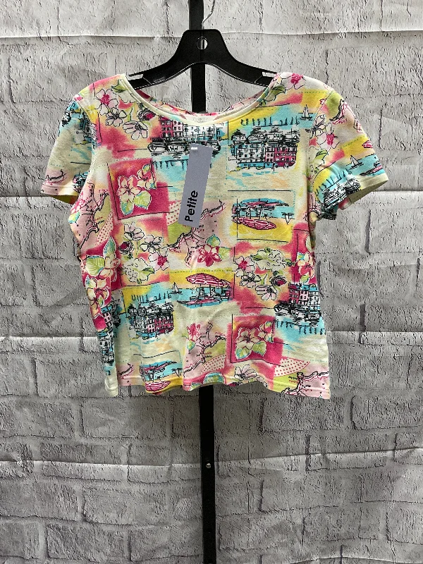Casual And Casual Top Short Sleeve By Christopher And Banks  Size: Petite  M
