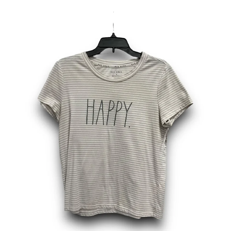 Printed Patterns Top Short Sleeve By Rae Dunn  Size: M