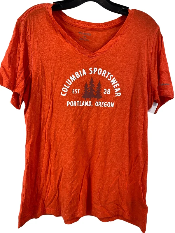 Comfortable Fashion Top Short Sleeve By Columbia  Size: M