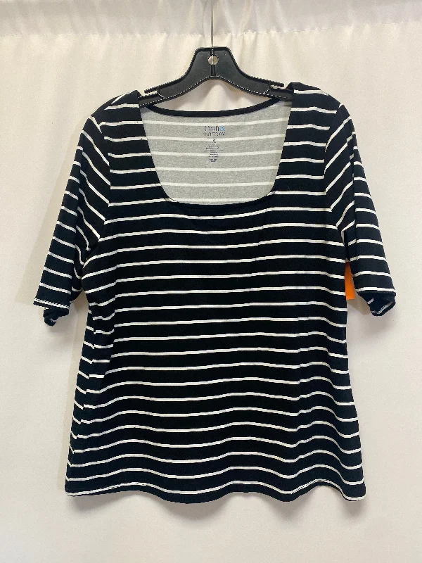 Chic Comfort Top Short Sleeve By Croft And Barrow  Size: Xl