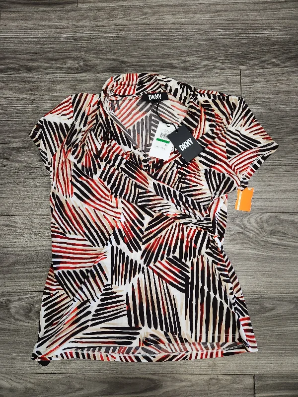 High Street Style Top Short Sleeve By Dkny  Size: L