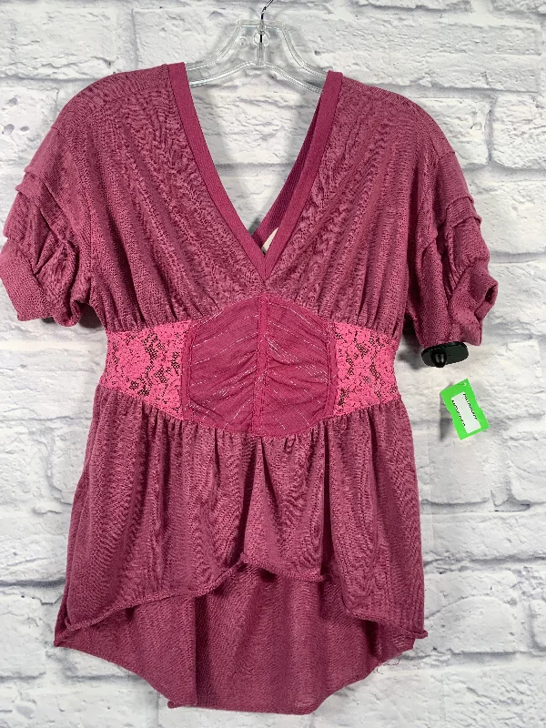Multifunctional Style Top Short Sleeve By Free People  Size: Xs