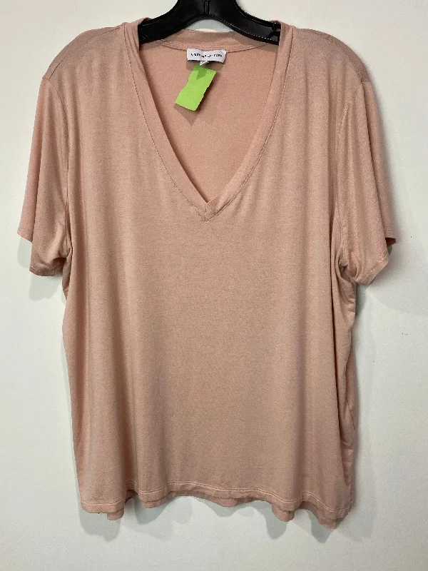 Lace Design Top Short Sleeve By Gibson And Latimer  Size: S