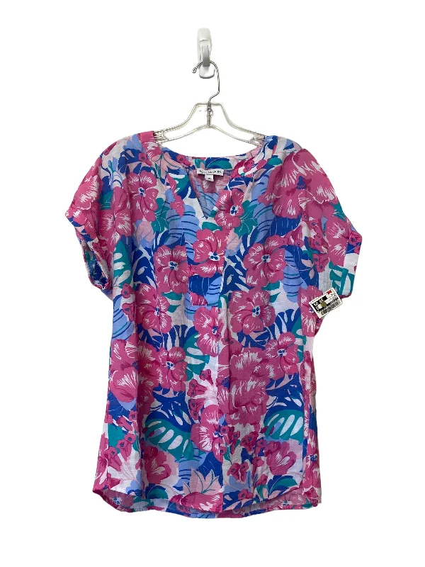 Elegant Style Top Short Sleeve By Kim Rogers  Size: M