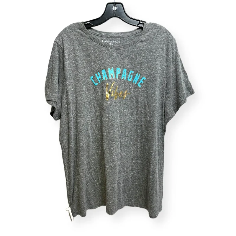 End Of The Year Top Short Sleeve By Lane Bryant  Size: 18