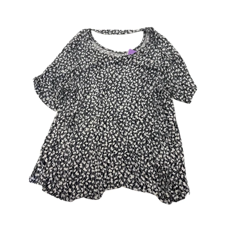 Noble Temperament Top Short Sleeve By Lane Bryant  Size: 18