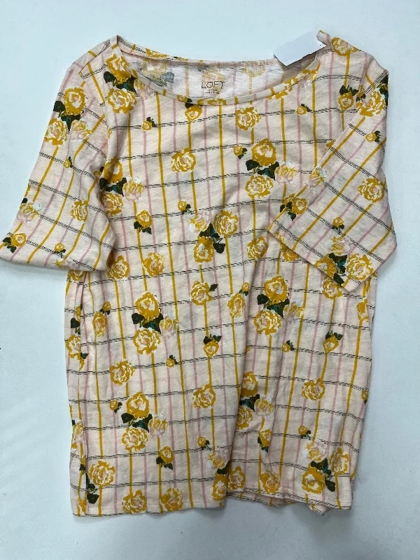 British Style Top Short Sleeve By Loft O  Size: L