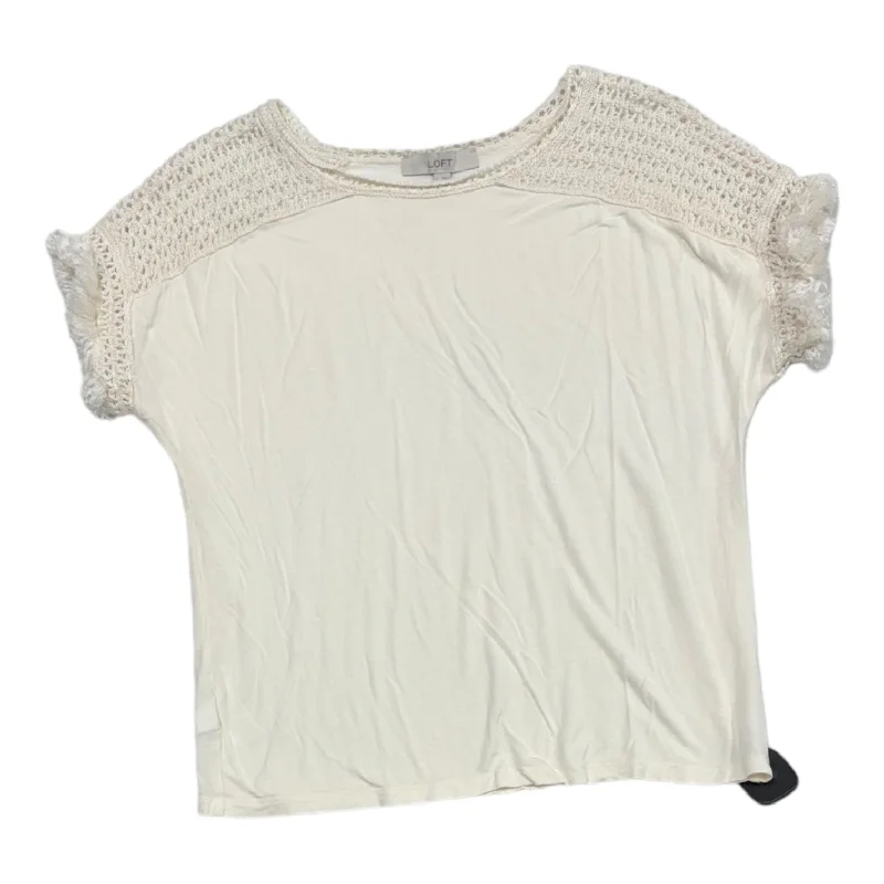 Relaxed Jackets Top Short Sleeve By Loft  Size: L