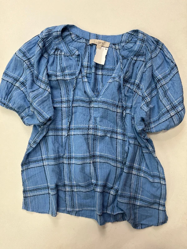 Unique Prints Top Short Sleeve By Loft  Size: L