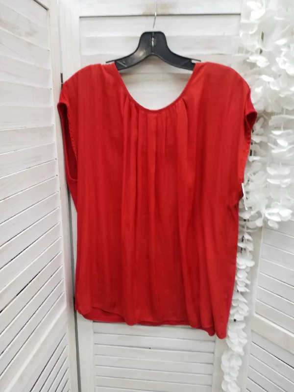 Relaxed Fashion Top Short Sleeve By Loft  Size: L