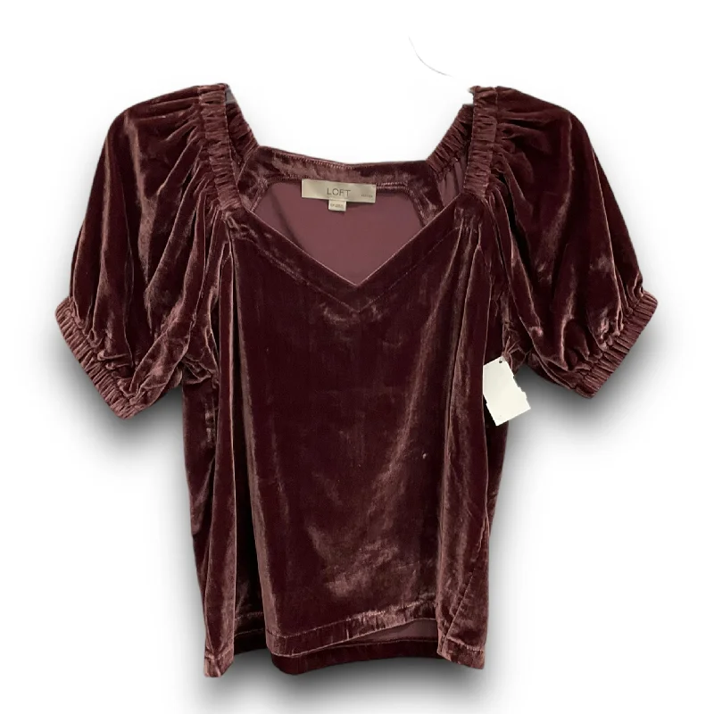 Cozy Fit Wear Top Short Sleeve By Loft  Size: Petite   Xs