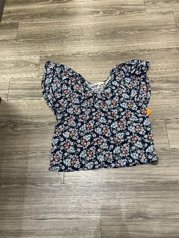 Outdoor Trend Top Short Sleeve By Loft  Size: Xl