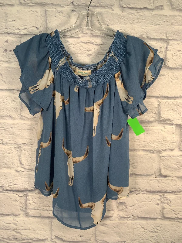 Casual Fit Wear Top Short Sleeve By Peach Love Cream California  Size: S