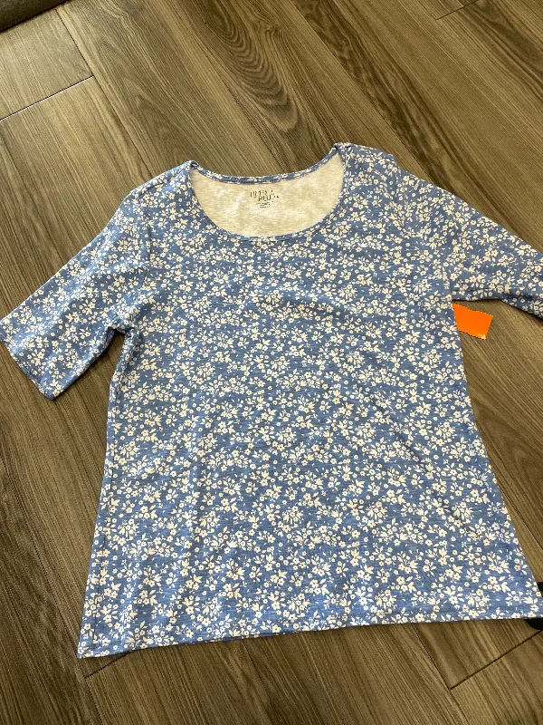 European Plan Top Short Sleeve By Time And Tru  Size: L