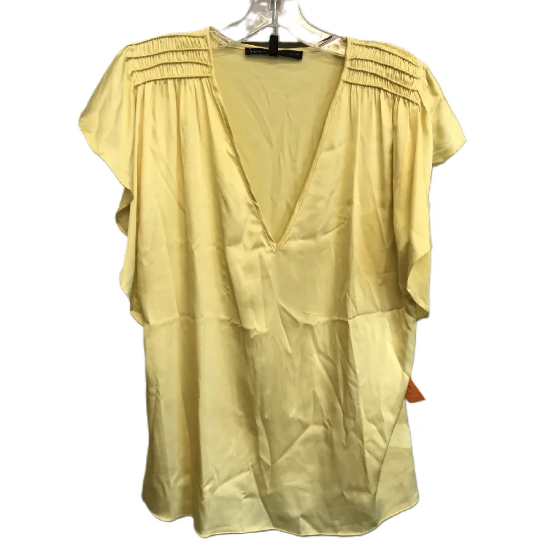 Slim Fit Top Short Sleeve By White House Black Market  Size: M