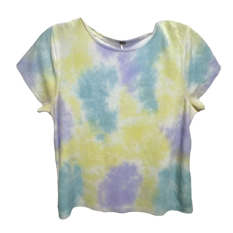 Refreshing Design Velour Top Short Sleeve By Free People  Size: M