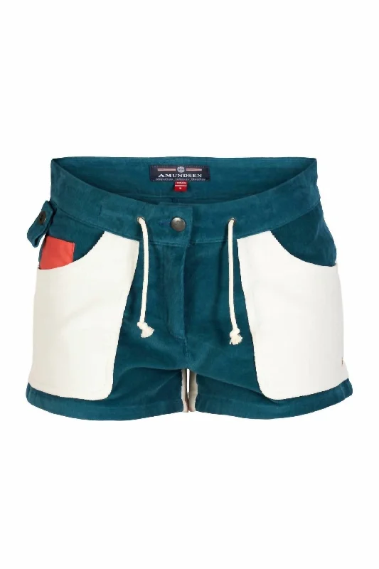 Soft Fabric Looks 3 Incher Concord Shorts In Faded Blue/natural