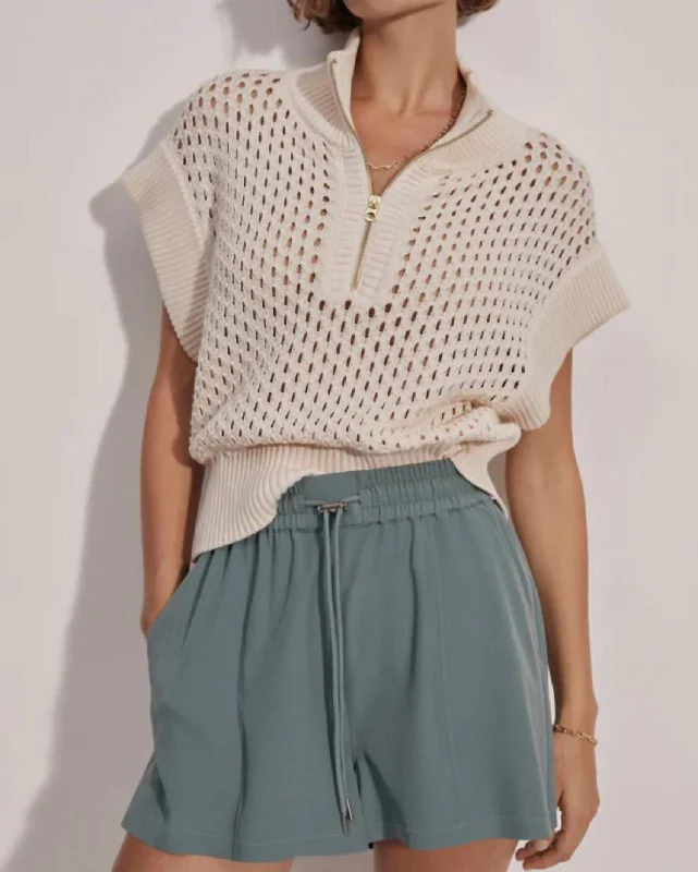 Ultra-lightweight Barket Woven Short In Dark Forest