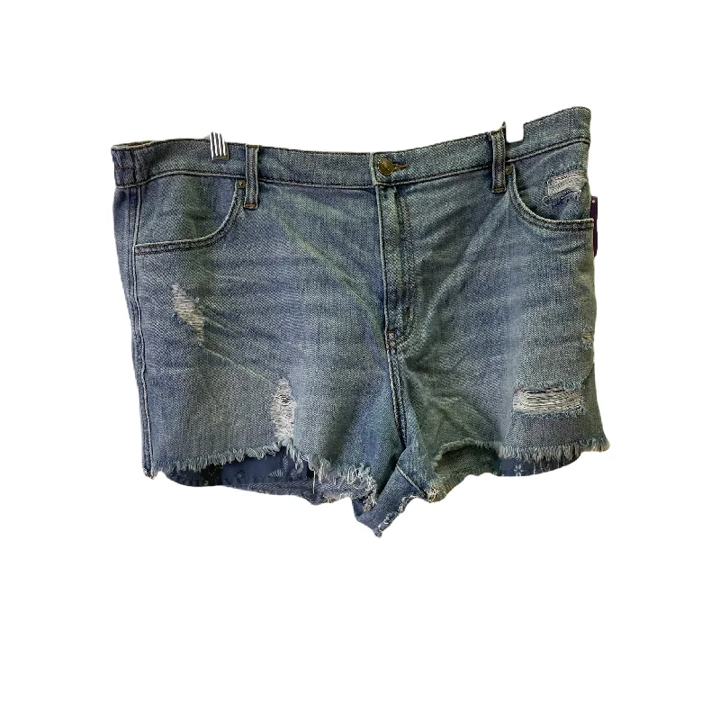 European Plan Blue Denim Shorts By Aerie, Size: 16