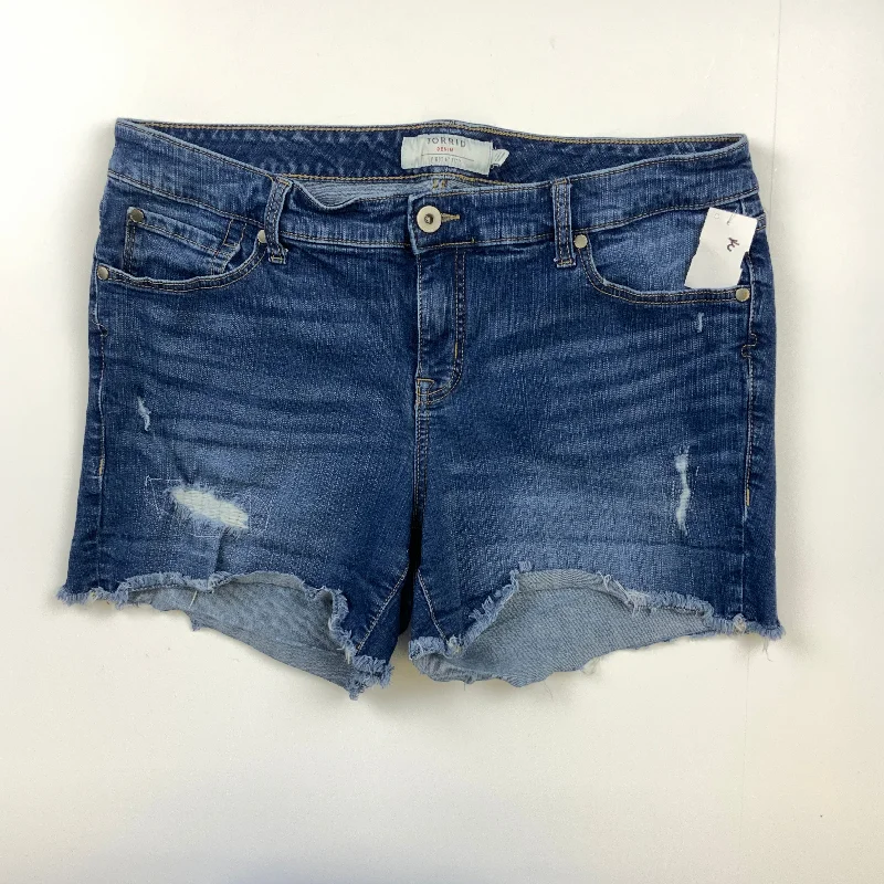 Modern Comfort Blue Denim Shorts Torrid, Size 16