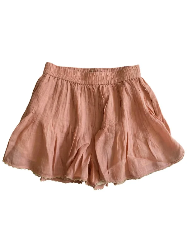 Refreshing Design Chelsea Shorts In Mauve
