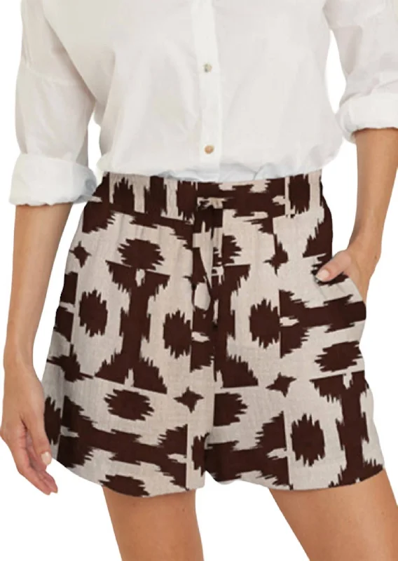 Urban Design Sense Elastic Waist Short In Puglia