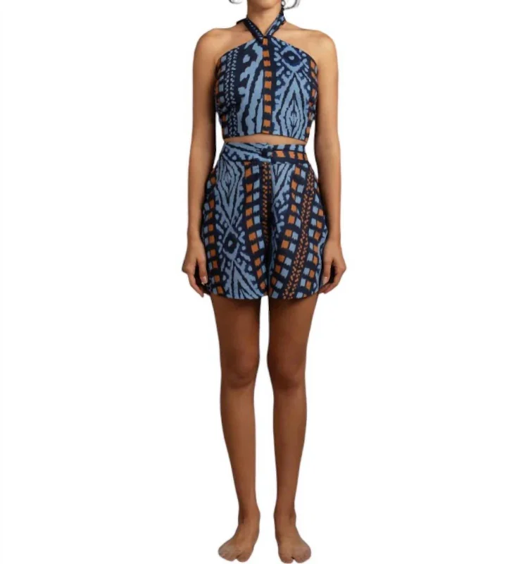 Street Charm Ellen Tola Short In Blue