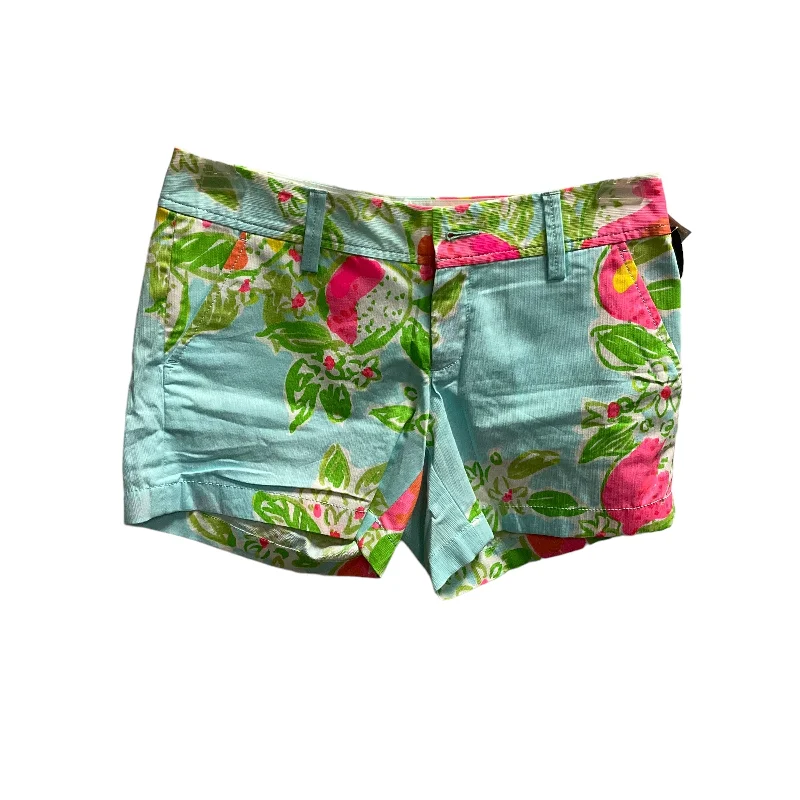 College Style Floral Print Shorts Lilly Pulitzer, Size 2