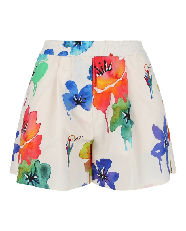 Casual Wear Floral Printed Shorts