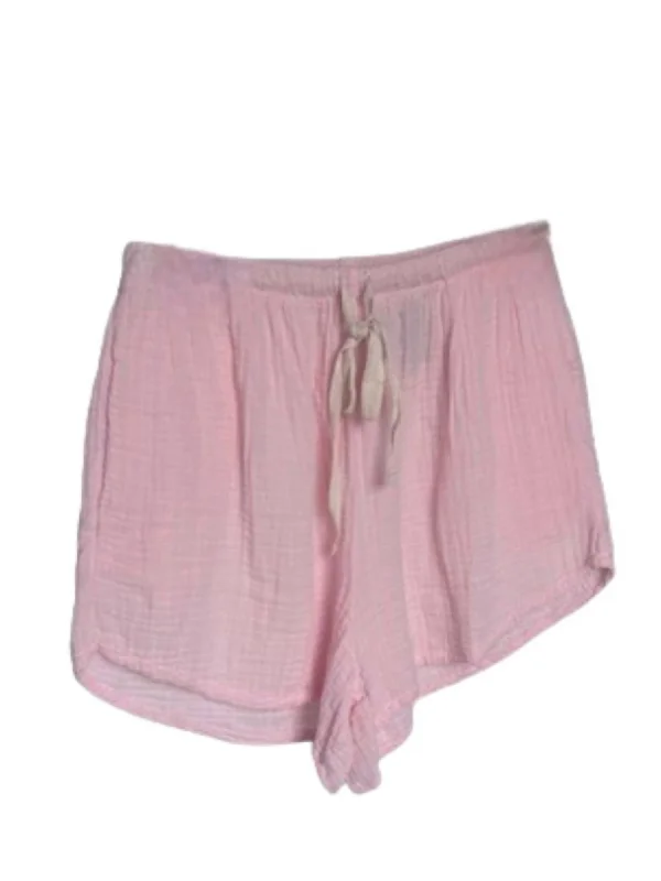 British Style La Jolla Gauze Short In Blush