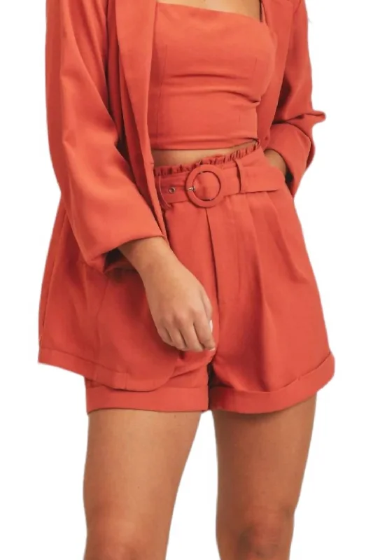 Outdoor Trend Make It Up Short In Rust