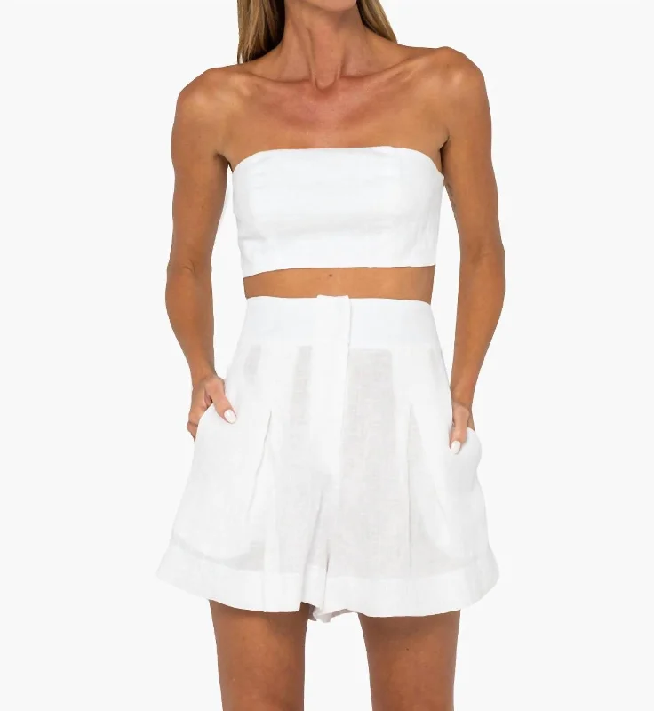 Fashionable And Fashionable Marlow Shorts In White